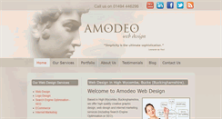 Desktop Screenshot of amodeowebdesign.co.uk